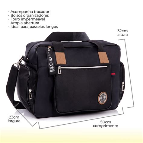 Bolsa maternidade All Black Lequiqui .